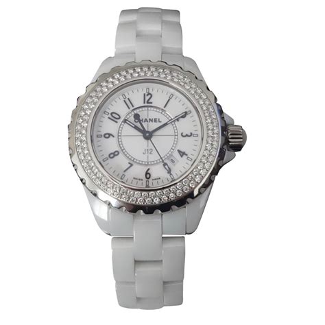 montre chanel blanche